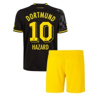 Fotbalové Dres Borussia Dortmund Thorgan Hazard #10 Dětské Venkovní 2022-23 Krátký Rukáv (+ trenýrky)